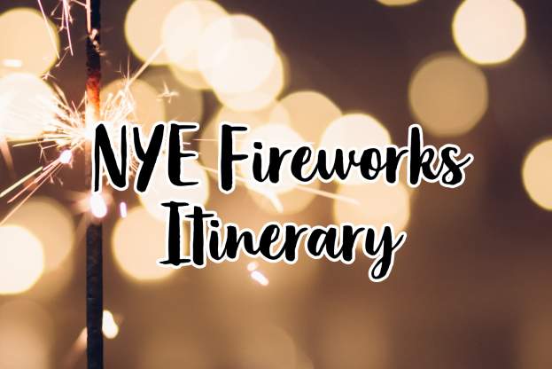 NYE Fireworks Itinerary