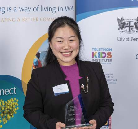 Giving West ASPIRE Award 2019 winner Ms Thea Kurniawan