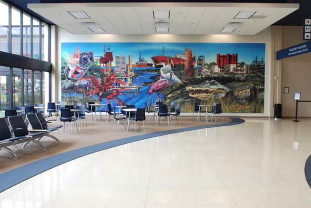 Airport mural