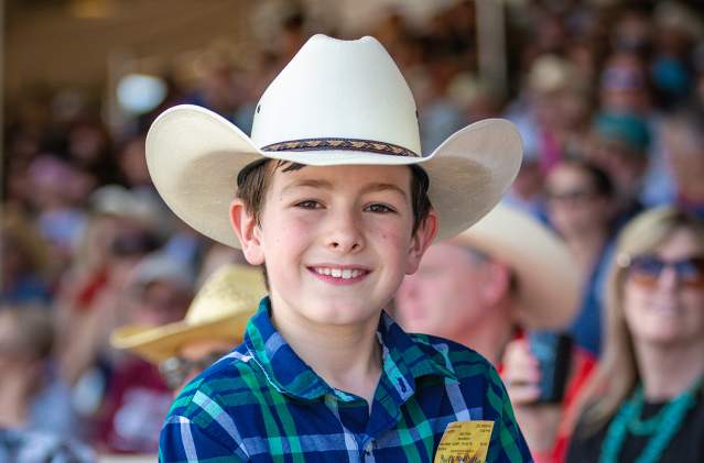 Young Boy at World's Oldest Rodeo Prescott