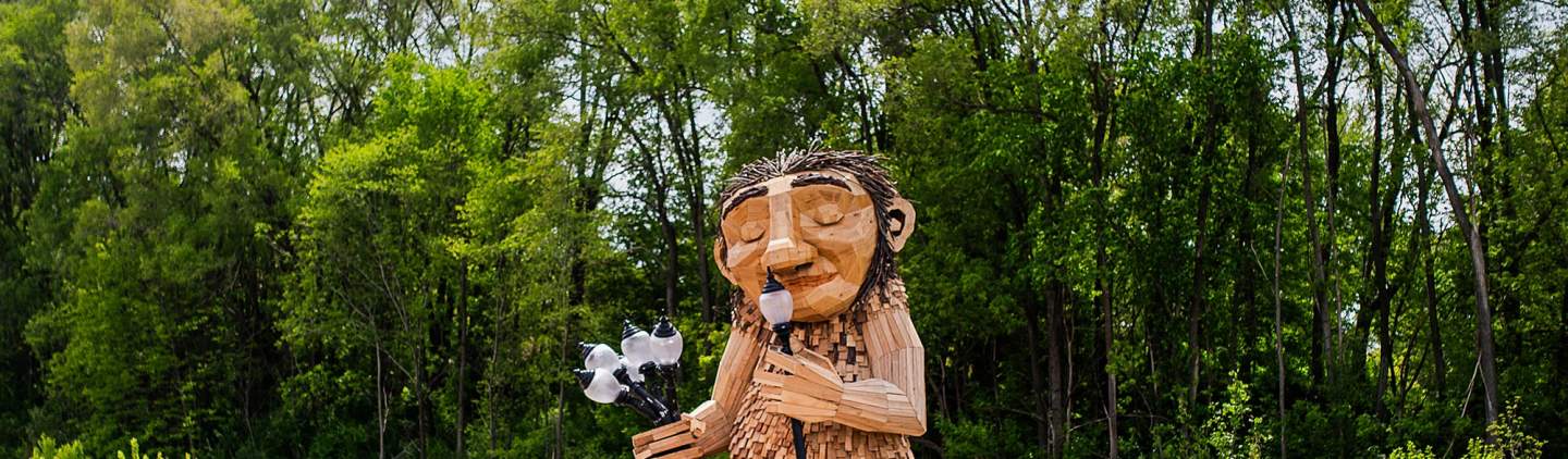 New in Milwaukee: Thomas Dambo Troll, Firefly Grove Park