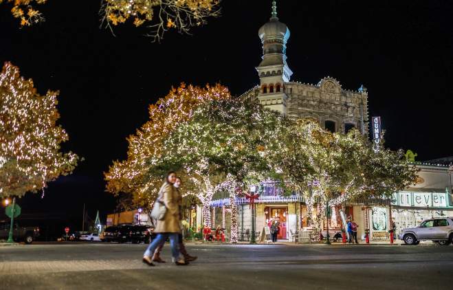 Holiday Lights on the Square in Georgetown Texas