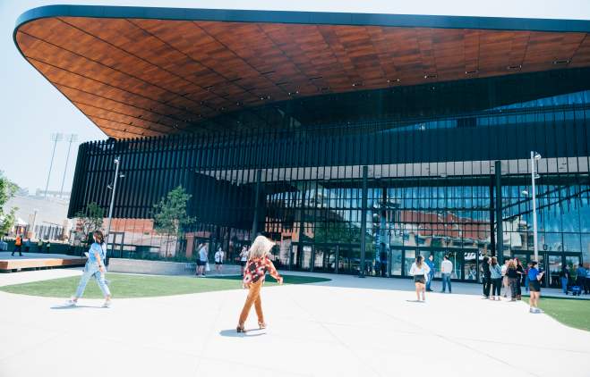 Exterior of Moody Center in Austin, Texas