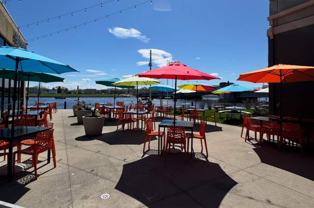 Waterfront Dining at Becket's Patio in Oshkosh, WI