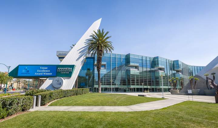 Northern Exterior Of The Anaheim Convention Center