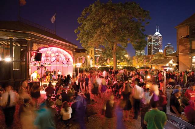 Enjoy live music in the Rathskeller Biergarten