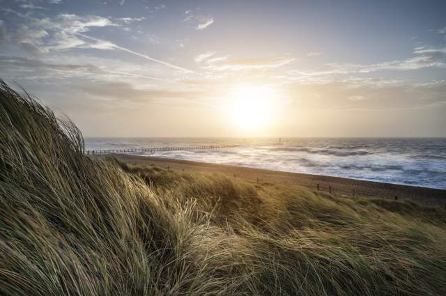 sand dunes at West Beach Littlehampton