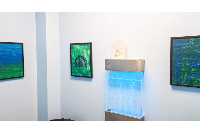 Artwork within the Sensory Comfort Room commissioned through EP!Casso Art Studio & Gallery.