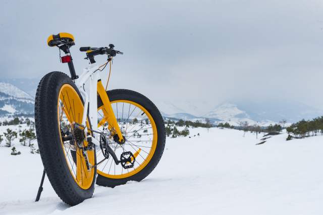 Fat Bike in the Boulder, Colorado Snow