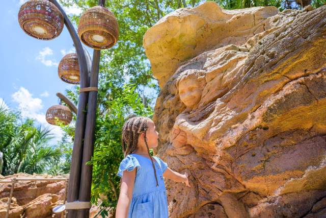 At Destination D23 2023, it was announced that beginning Oct. 16, 2023, Walt Disney World Resort guests visiting EPCOT will be able to voyage into an all-new adventure with Journey of Water, Inspired by Moana. Guests can explore a beautifully landscaped walking trail with fun and surprises around each turn, as they engage with water in magical ways like Moana did with the ocean. The new walk-through attraction is located in the World Nature neighborhood of EPCOT at Walt Disney World Resort in Lake Buena Vista, Fla. (Amy Smith, Photographer)