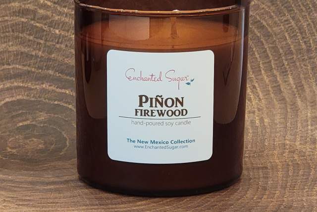 Piñon Firewood soy candle