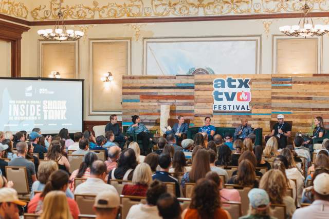 Image of the Shark Tank panel at ATX TV Fest 2023