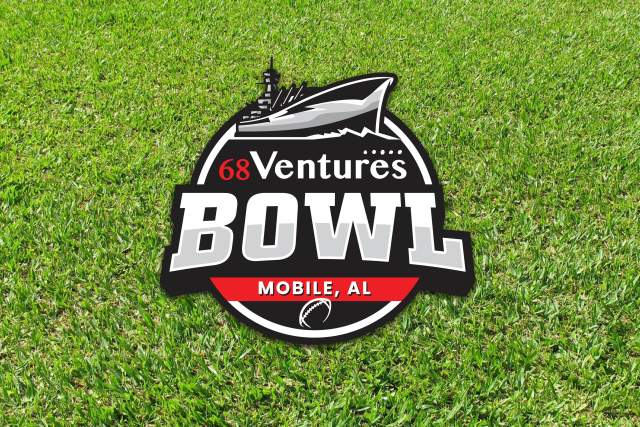 68 Ventures Bowl logo on a background of green grass