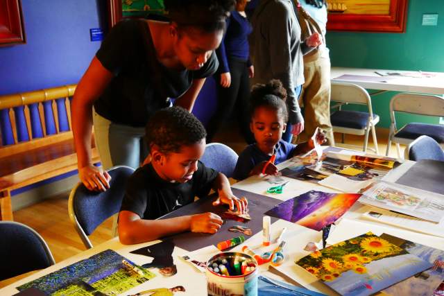The Mennello Museum of American Art children making crafts