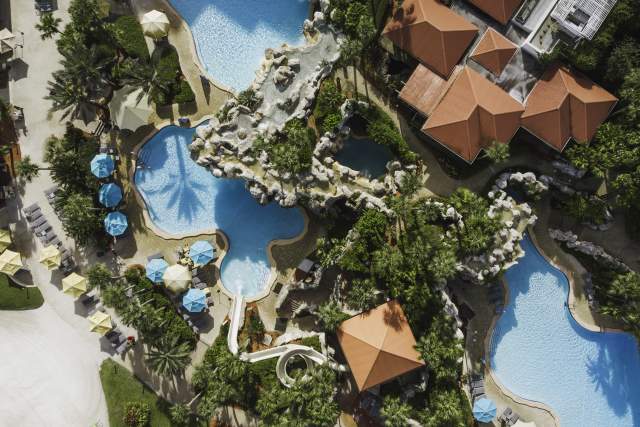 Aerial view of pool at Hyatt Regency Grand Cypress