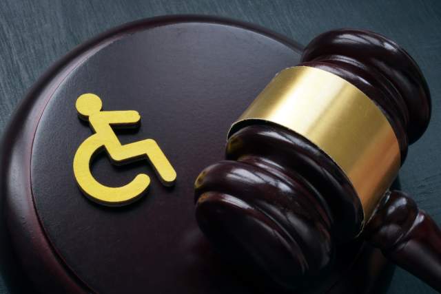 Accessibility Ruling Stock Image | Gavel with accessibility icon