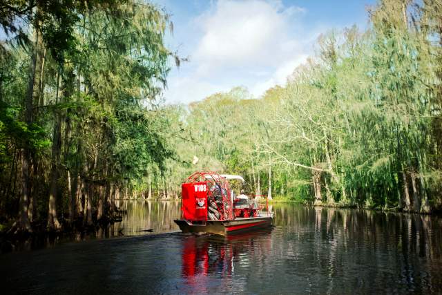 Spirit of the Swamp Airboat Rides rear of airboat