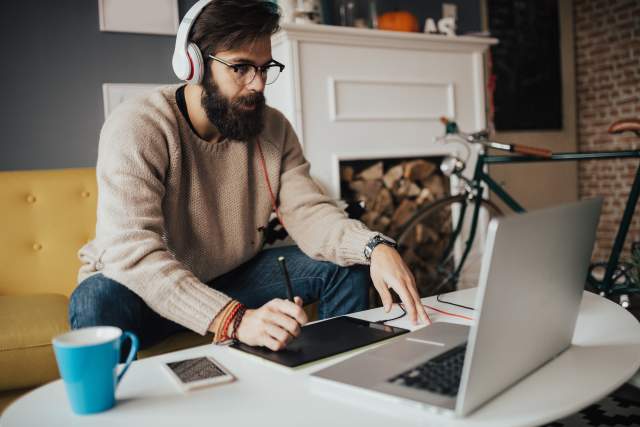 JS developer working from home