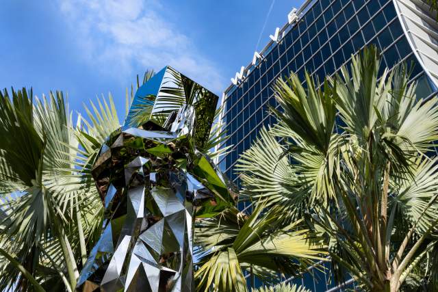 Lake Nona Wave Hotel sculpture garden faith Photographer: Goran Kosanovic