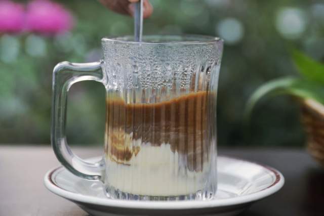 Vietnamese Iced Coffee at Pho Tay Ho