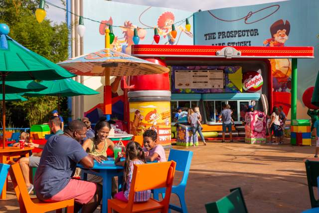Woody's Lunch Box located in Toy Story Land at Disney's Hollywood Studios