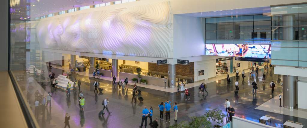Plaza in the Salt Lake City International Airport