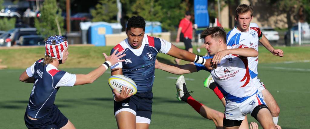 High School Rugby Game in Salt Lake