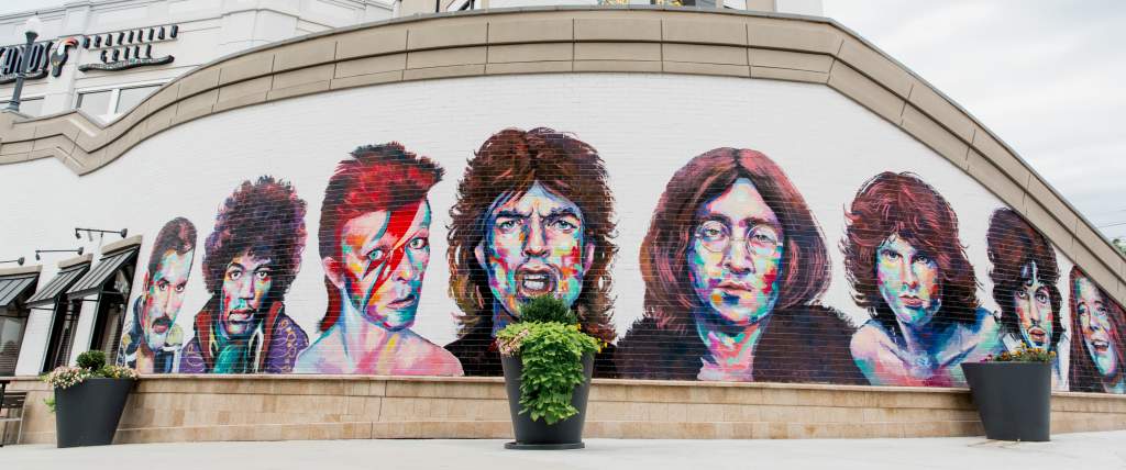 Rock Legends Mural at The Gateway