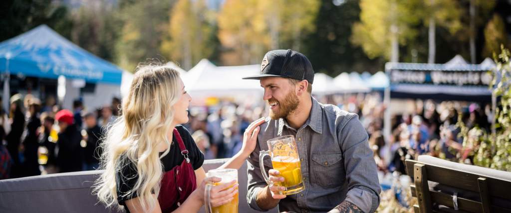 Couple at Snowbird's Oktoberfest