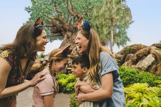 LGBTQ Family at the Tree of Life, Animal Kingdom