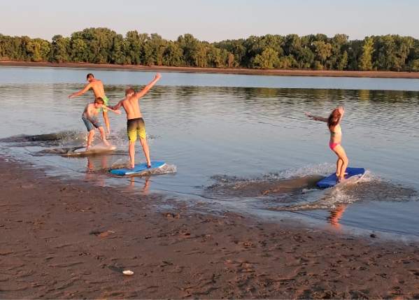 Tuttle Creek River Pond Swimming