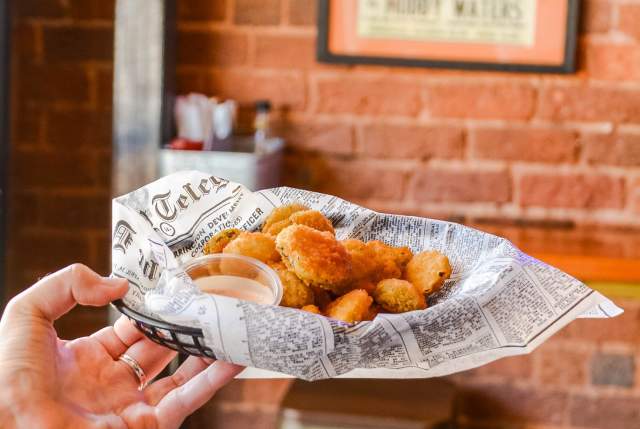 Fried Pickles at Tap Three