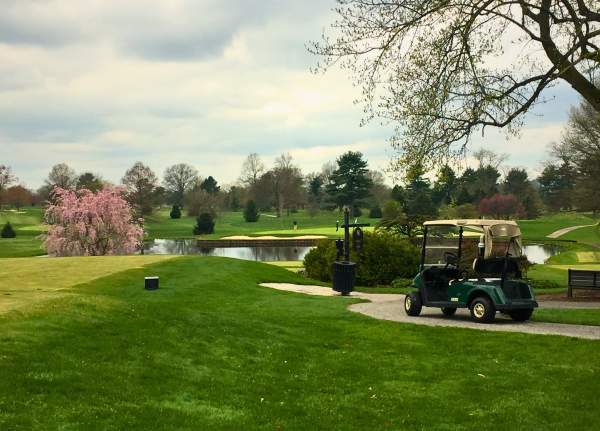 Golf course in the springtime