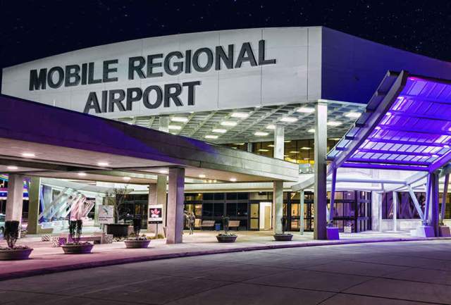 mobile regional airport front entrance