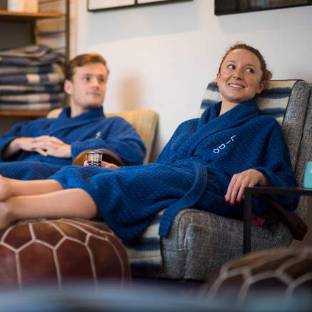 A couple enjoying a spa treatment at Clifton Lido - credit Clifton Lido