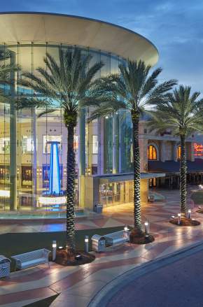 Mall at Millenia main entrance at evening