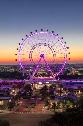 A Roda Gigante no ICON Park na International Drive em Orlando