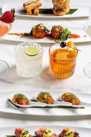 STK Orlando happy hour spread
