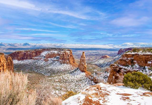 Colorado National Monument in the Winter