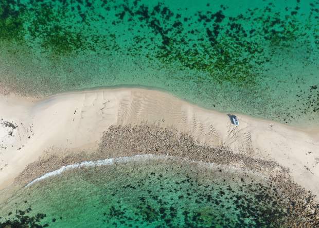 Aerial of beach