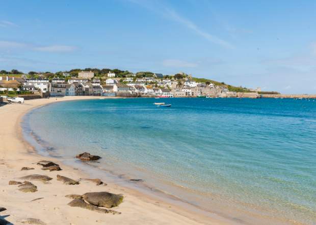 A view of Town Beach towards the quay