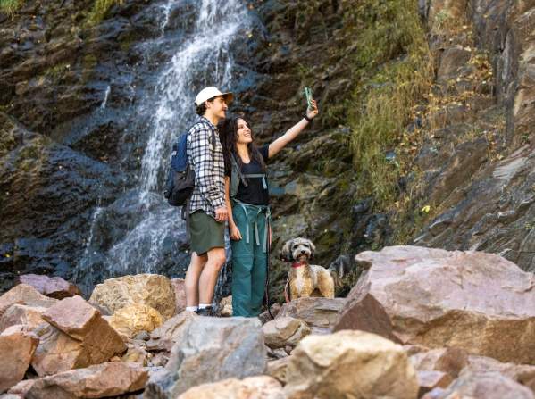 Hiking at Garden Creek Falls