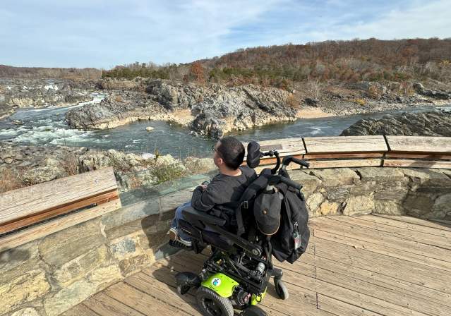 Cory Lee Woodard at Great Falls Park- Accessibility