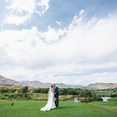 Fossil Trace Golf Course Couple Wedding Photo