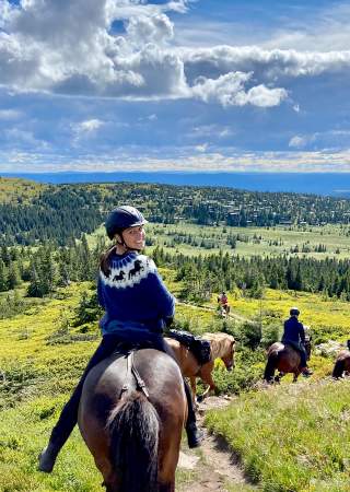 Ridetur på Mesna - Sommer