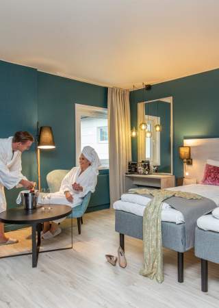 Avslappende stemning på Hotel Central i Elverum