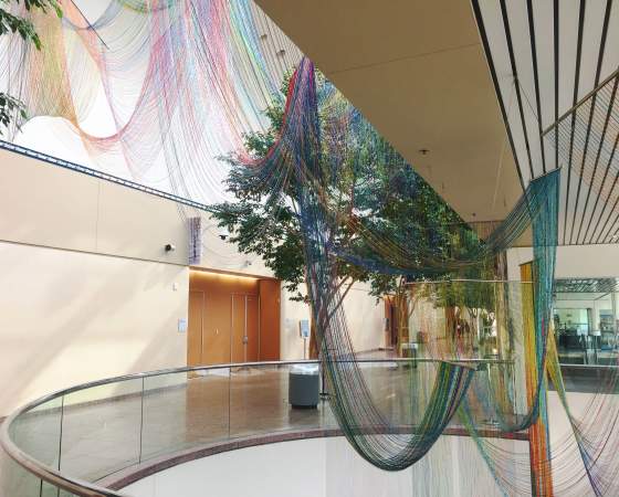 Beaded Curtain Over Lobby
