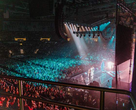 Photo of crowd in arena