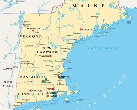 New England Map