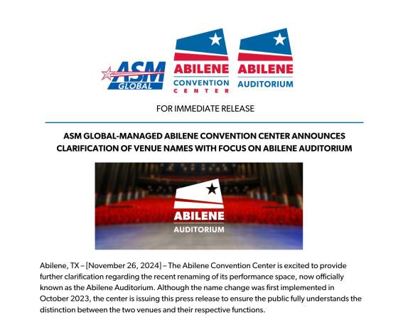 Separating the Abilene Auditorium